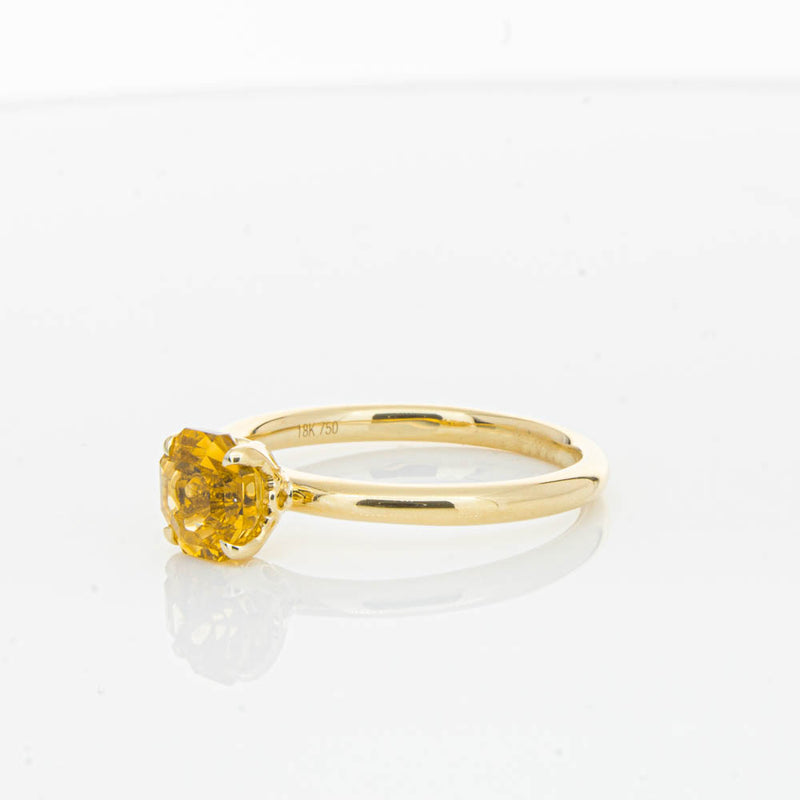 18ct Yellow Gold Citrine Mini Octavia Ring-Ring-Walker & Hall