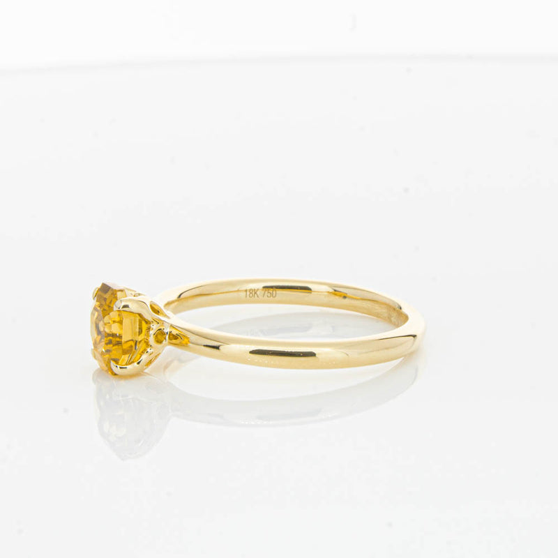 18ct Yellow Gold Citrine Mini Octavia Ring-Ring-Walker & Hall