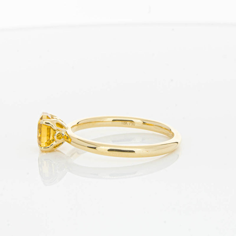 18ct Yellow Gold Citrine Mini Octavia Ring-Ring-Walker & Hall