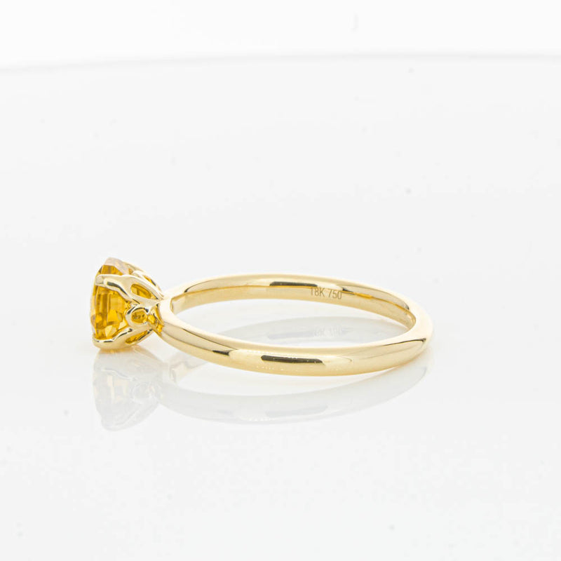 18ct Yellow Gold Citrine Mini Octavia Ring-Ring-Walker & Hall