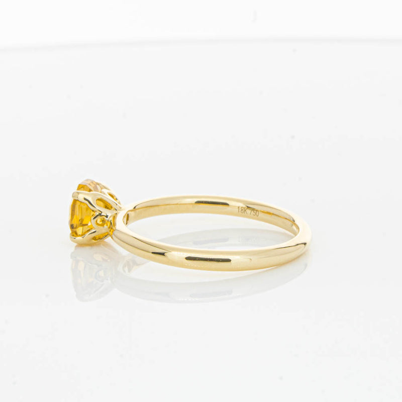 18ct Yellow Gold Citrine Mini Octavia Ring-Ring-Walker & Hall