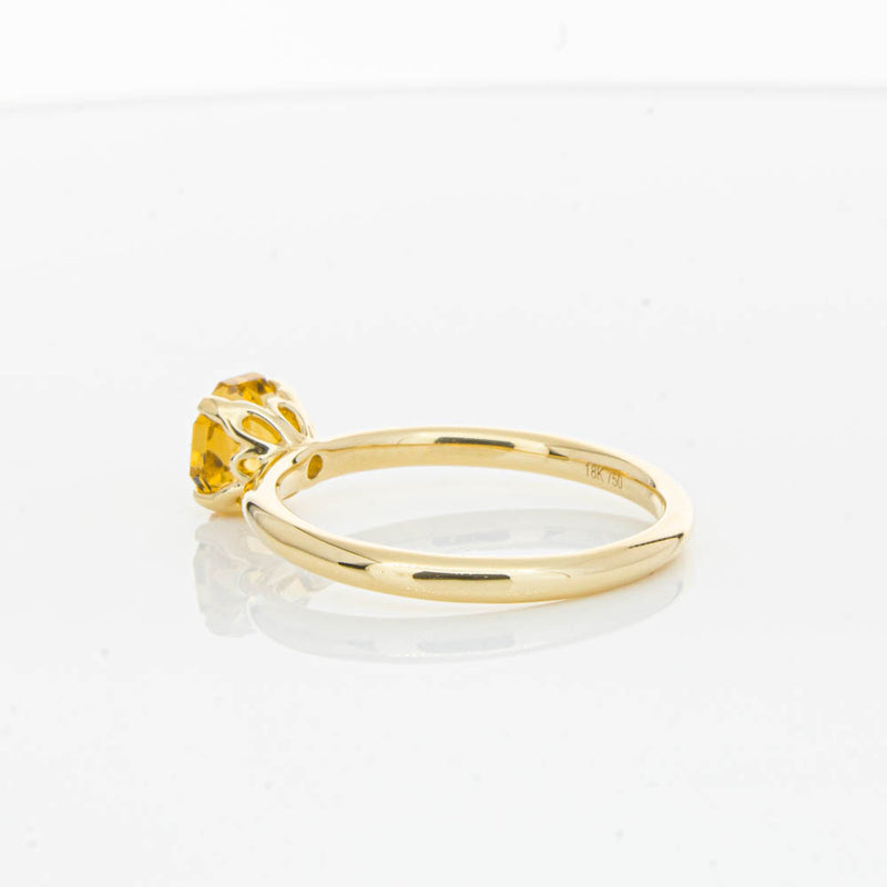 18ct Yellow Gold Citrine Mini Octavia Ring-Ring-Walker & Hall