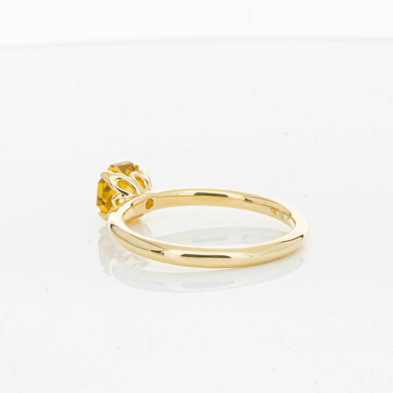 18ct Yellow Gold Citrine Mini Octavia Ring-Ring-Walker & Hall