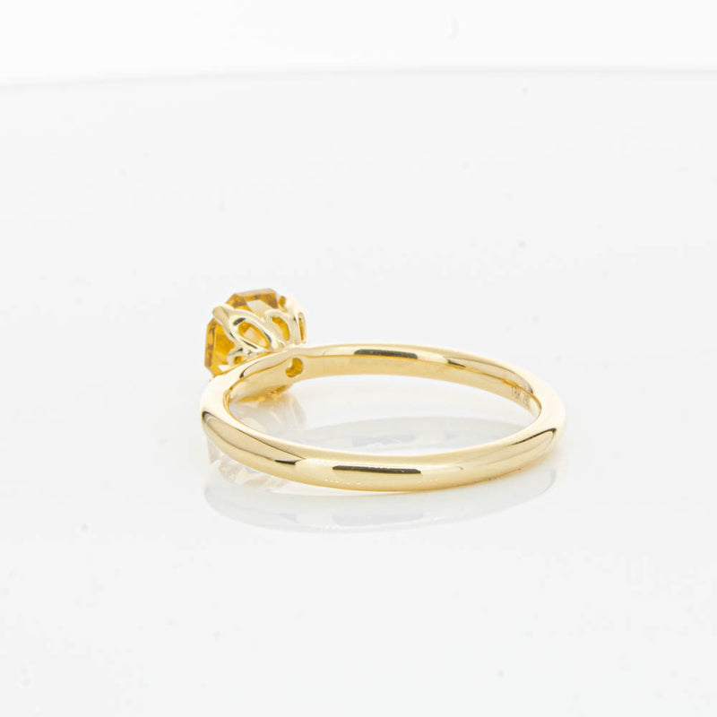 18ct Yellow Gold Citrine Mini Octavia Ring-Ring-Walker & Hall