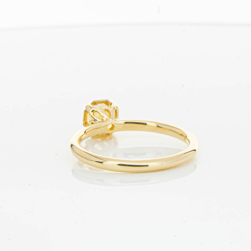 18ct Yellow Gold Citrine Mini Octavia Ring-Ring-Walker & Hall