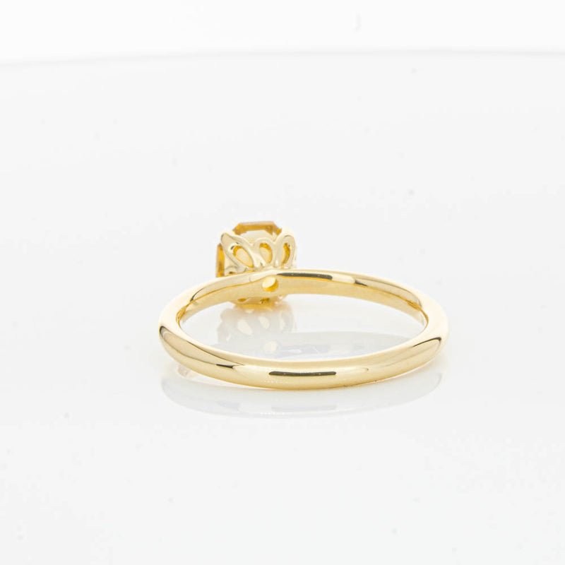 18ct Yellow Gold Citrine Mini Octavia Ring-Ring-Walker & Hall