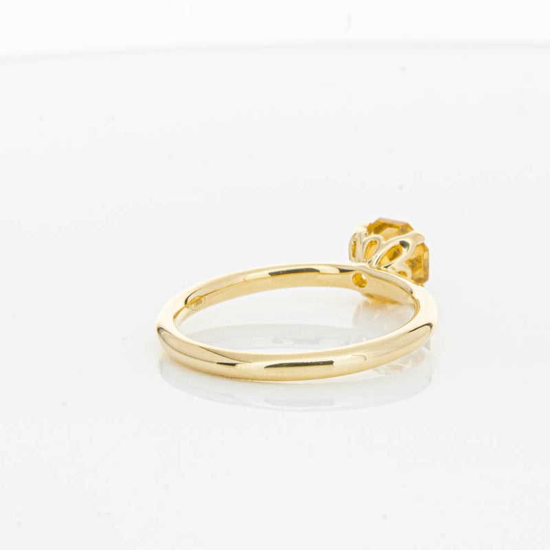 18ct Yellow Gold Citrine Mini Octavia Ring-Ring-Walker & Hall