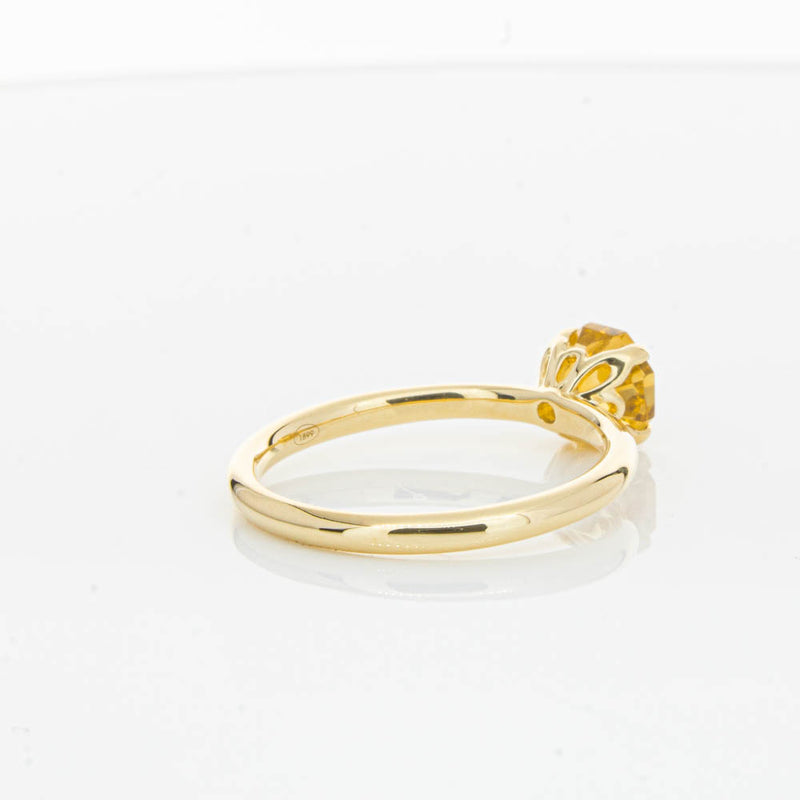 18ct Yellow Gold Citrine Mini Octavia Ring-Ring-Walker & Hall