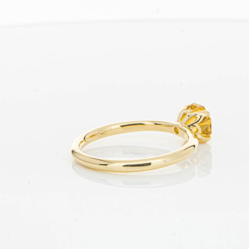 18ct Yellow Gold Citrine Mini Octavia Ring-Ring-Walker & Hall