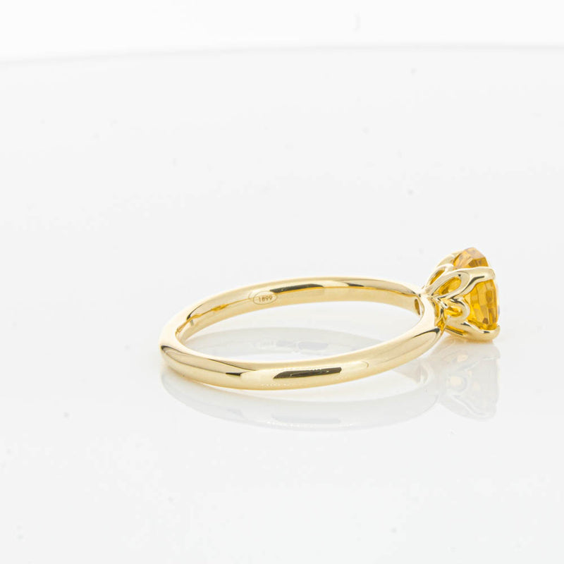 18ct Yellow Gold Citrine Mini Octavia Ring-Ring-Walker & Hall
