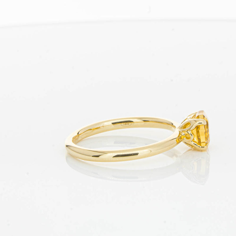 18ct Yellow Gold Citrine Mini Octavia Ring-Ring-Walker & Hall