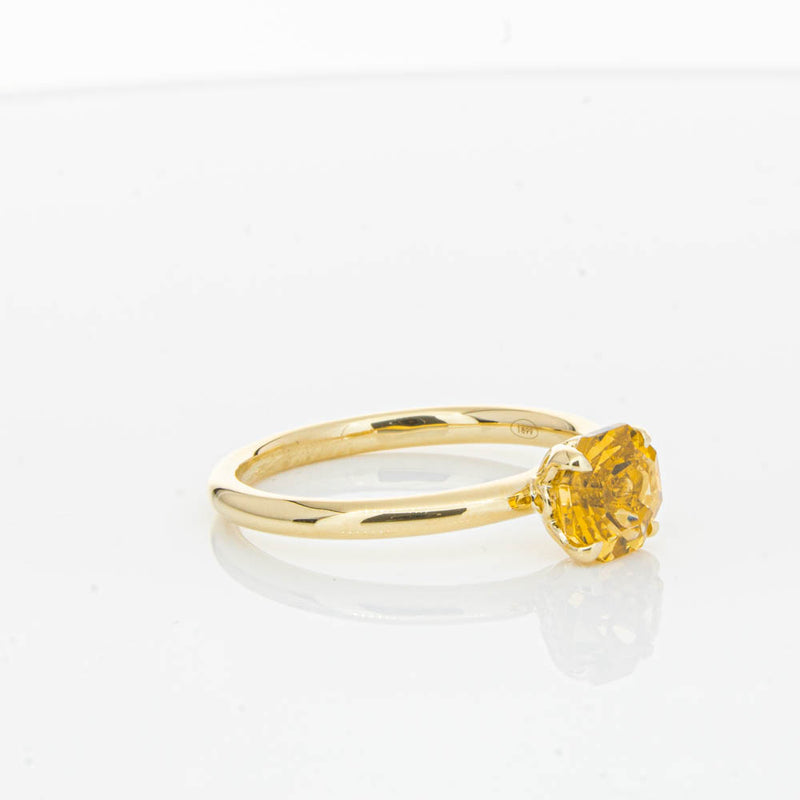 18ct Yellow Gold Citrine Mini Octavia Ring-Ring-Walker & Hall