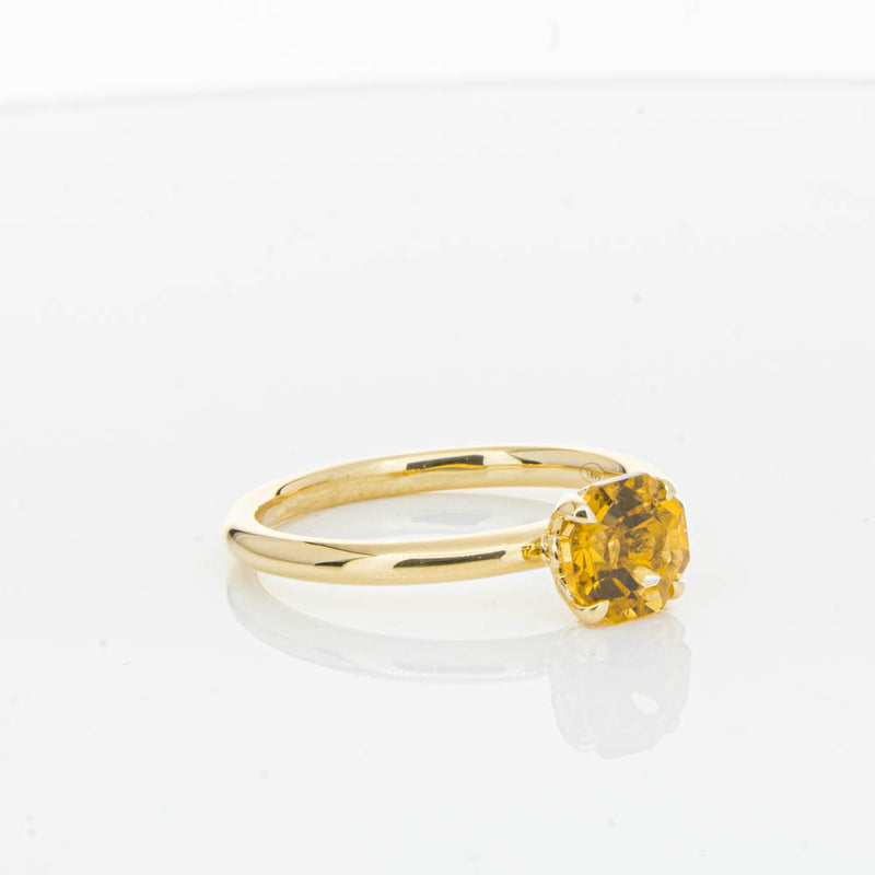 18ct Yellow Gold Citrine Mini Octavia Ring-Ring-Walker & Hall