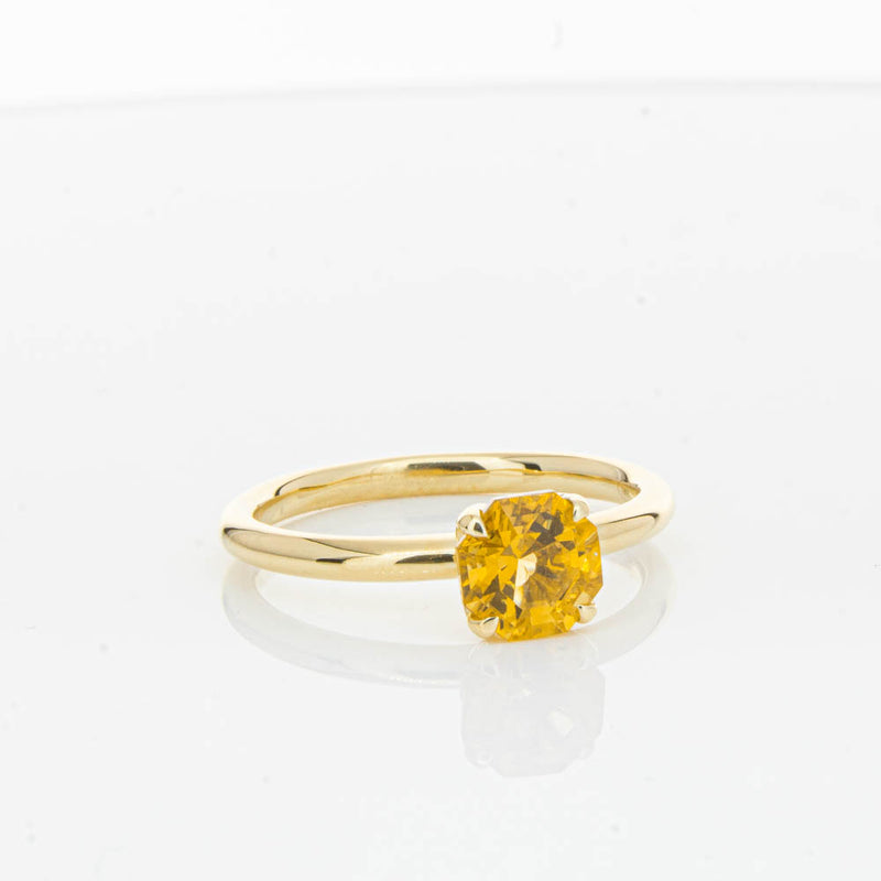 18ct Yellow Gold Citrine Mini Octavia Ring-Ring-Walker & Hall