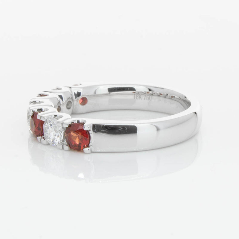 18ct White Gold .79ct Ruby & Diamond Rialto Ring-Ring-Walker & Hall