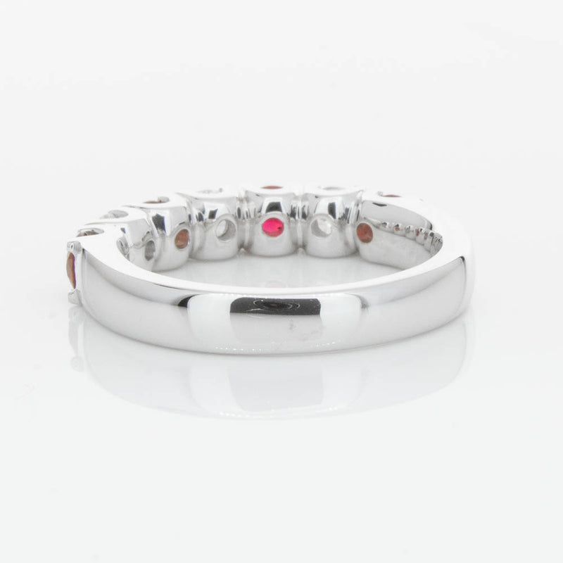 18ct White Gold .79ct Ruby & Diamond Rialto Ring-Ring-Walker & Hall