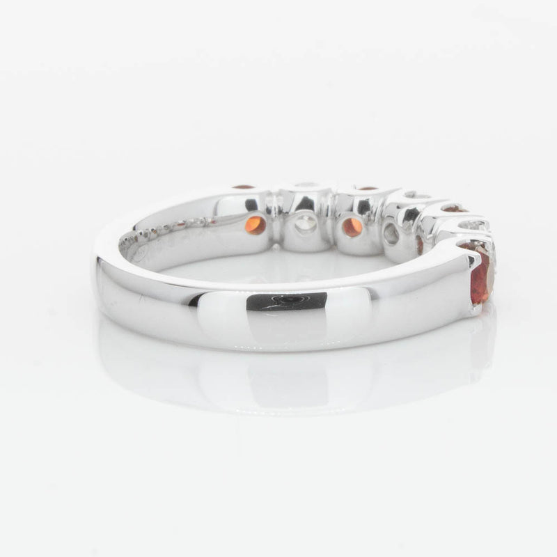 18ct White Gold .79ct Ruby & Diamond Rialto Ring-Ring-Walker & Hall