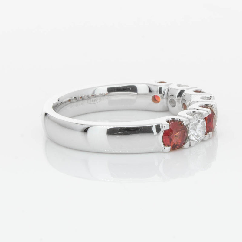 18ct White Gold .79ct Ruby & Diamond Rialto Ring-Ring-Walker & Hall