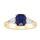 18ct Yellow Gold 2.15ct Sapphire & Diamond Ring - Ring - Walker & Hall