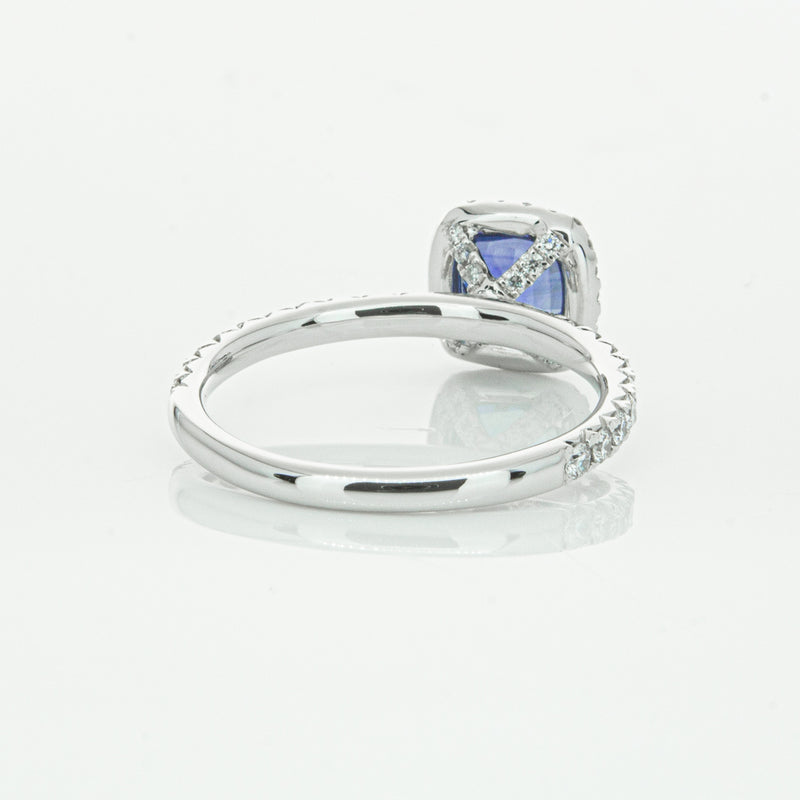 18ct White Gold Sapphire & Diamond Ring-Ring-Walker & Hall
