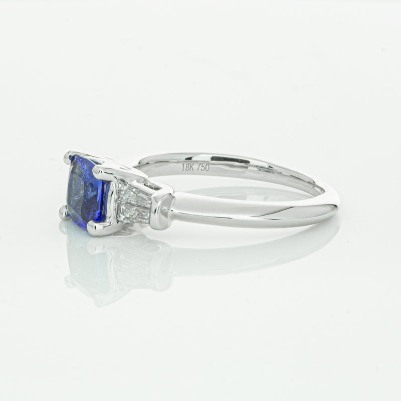 18ct White Gold Sapphire & Diamond Ring-Ring-Walker & Hall