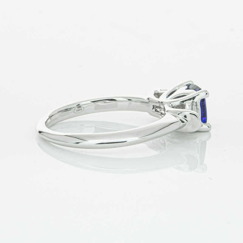 18ct White Gold Sapphire & Diamond Ring-Ring-Walker & Hall