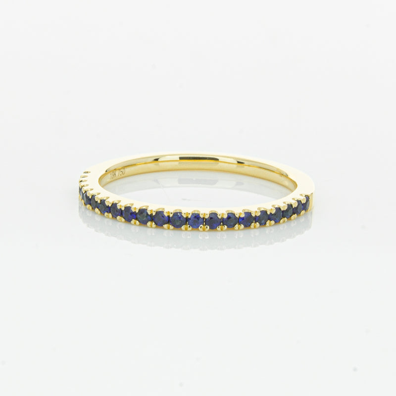 18ct Yellow Gold Sapphire Millie Band-Ring-Walker & Hall