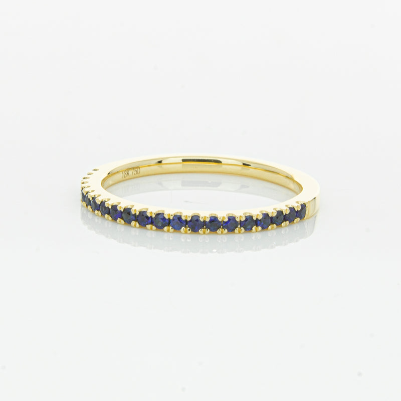 18ct Yellow Gold Sapphire Millie Band-Ring-Walker & Hall