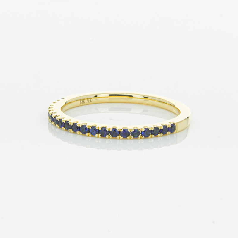 18ct Yellow Gold Sapphire Millie Band-Ring-Walker & Hall