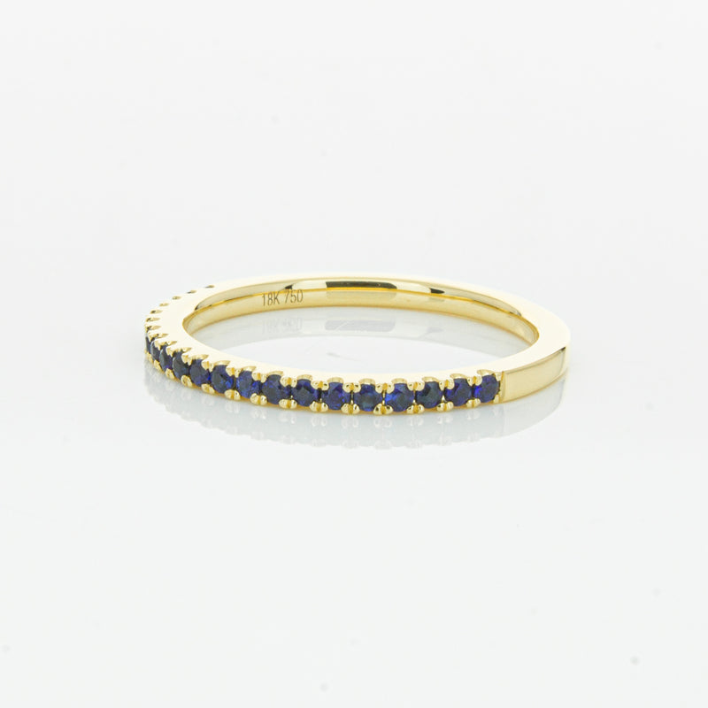 18ct Yellow Gold Sapphire Millie Band-Ring-Walker & Hall