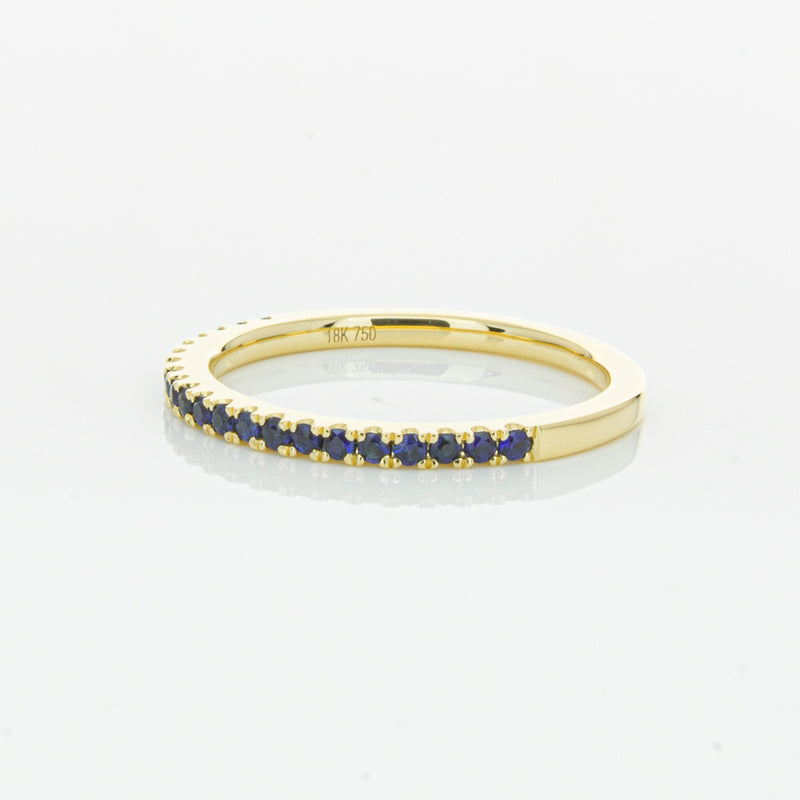 18ct Yellow Gold Sapphire Millie Band-Ring-Walker & Hall