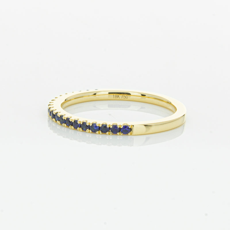 18ct Yellow Gold Sapphire Millie Band-Ring-Walker & Hall