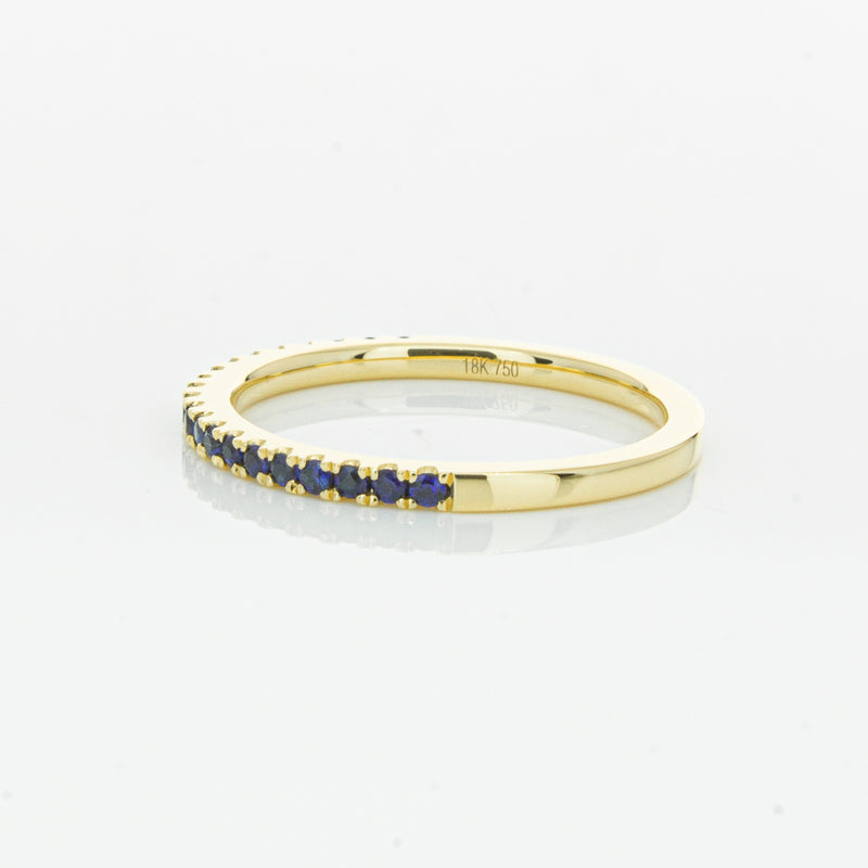18ct Yellow Gold Sapphire Millie Band-Ring-Walker & Hall