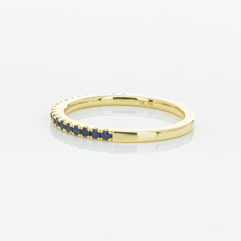 18ct Yellow Gold Sapphire Millie Band-Ring-Walker & Hall