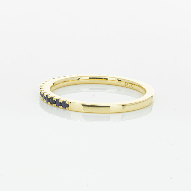 18ct Yellow Gold Sapphire Millie Band-Ring-Walker & Hall