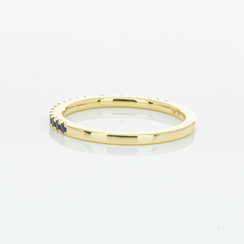 18ct Yellow Gold Sapphire Millie Band-Ring-Walker & Hall