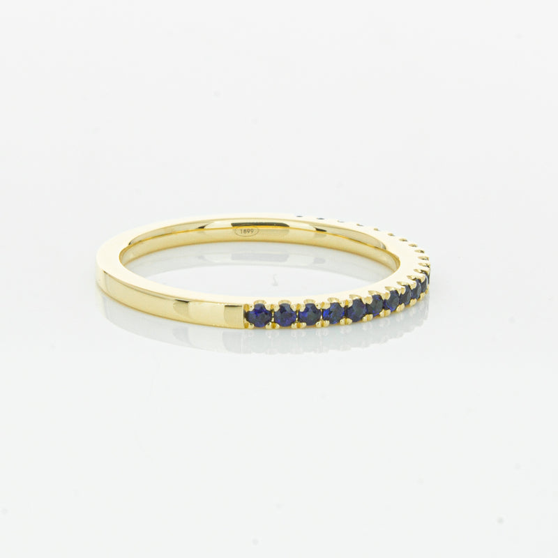18ct Yellow Gold Sapphire Millie Band-Ring-Walker & Hall
