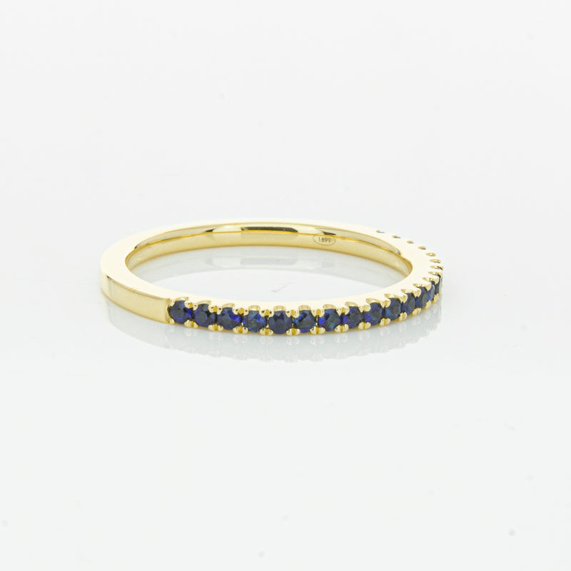 18ct Yellow Gold Sapphire Millie Band-Ring-Walker & Hall