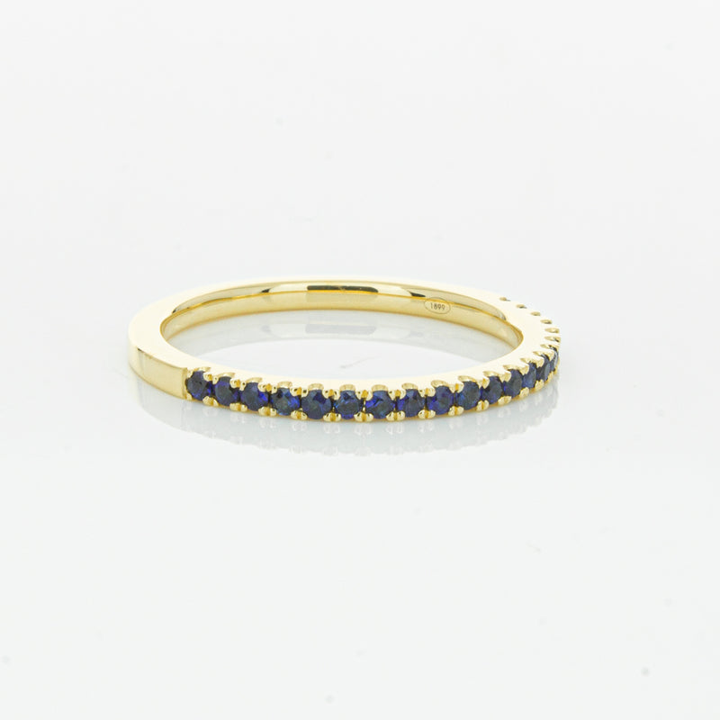18ct Yellow Gold Sapphire Millie Band-Ring-Walker & Hall