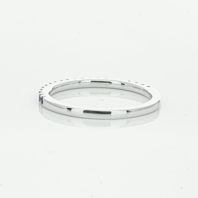 18ct White Gold Sapphire Millie Band-Ring-Walker & Hall