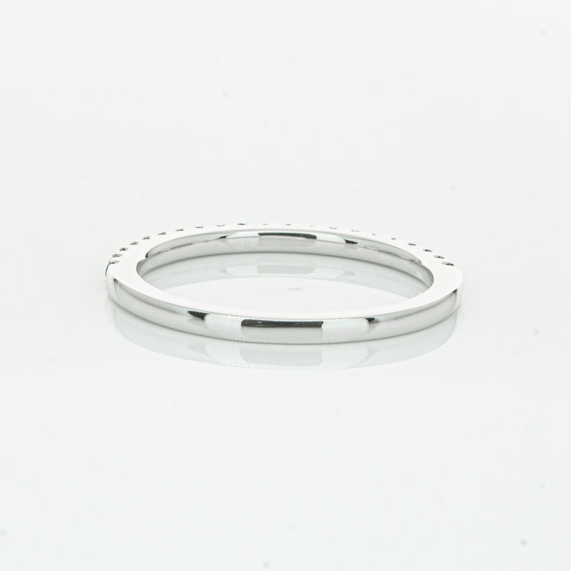 18ct White Gold Sapphire Millie Band-Ring-Walker & Hall