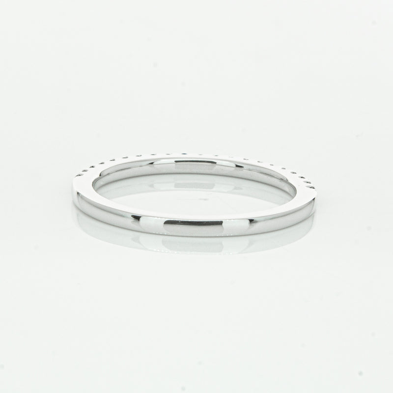 18ct White Gold Sapphire Millie Band-Ring-Walker & Hall