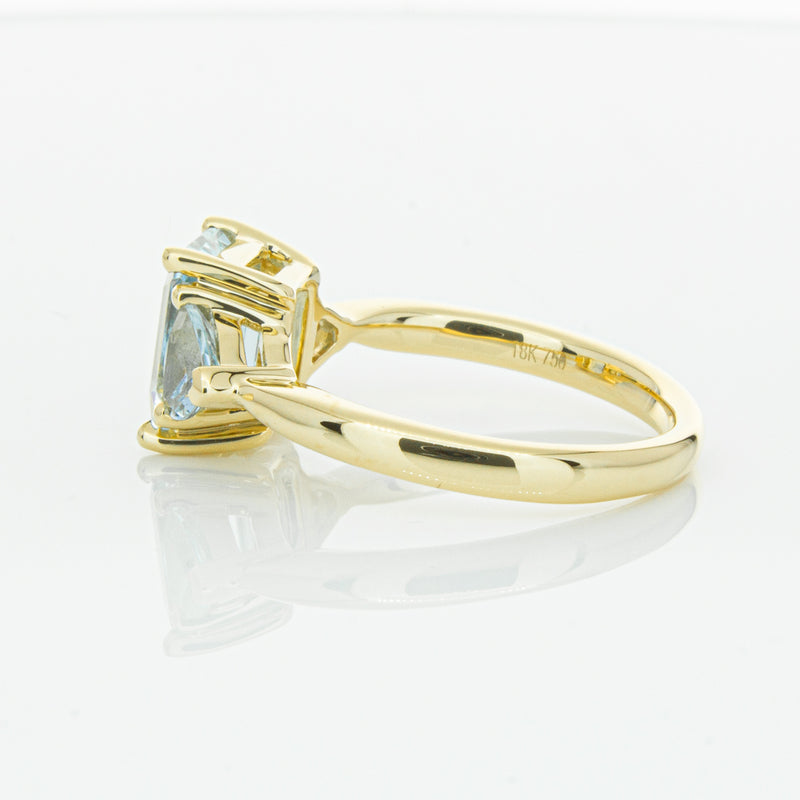 18ct Yellow Gold Aquamarine Malibu Ring-Ring-Walker & Hall