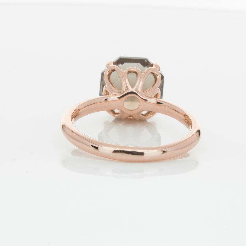 18ct Rose Gold Smoky Quartz Octavia Ring-Ring-Walker & Hall