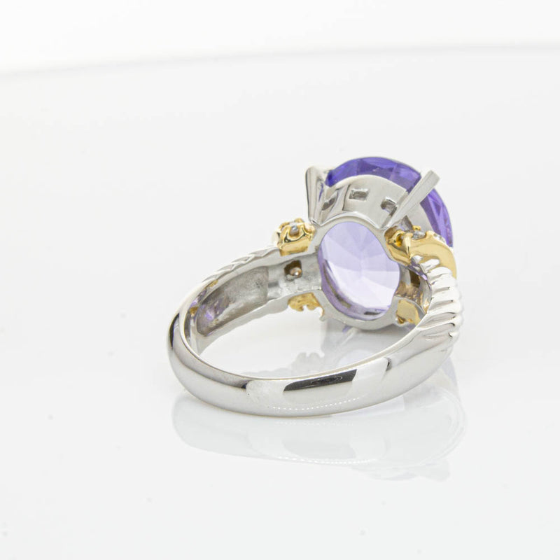 Deja Vu Platinum 5.60ct Tanzanite & Diamond Ring-Ring-Walker & Hall