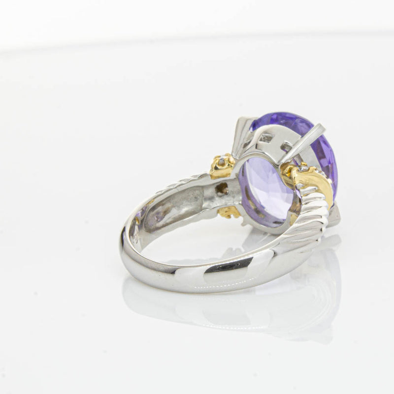 Deja Vu Platinum 5.60ct Tanzanite & Diamond Ring-Ring-Walker & Hall