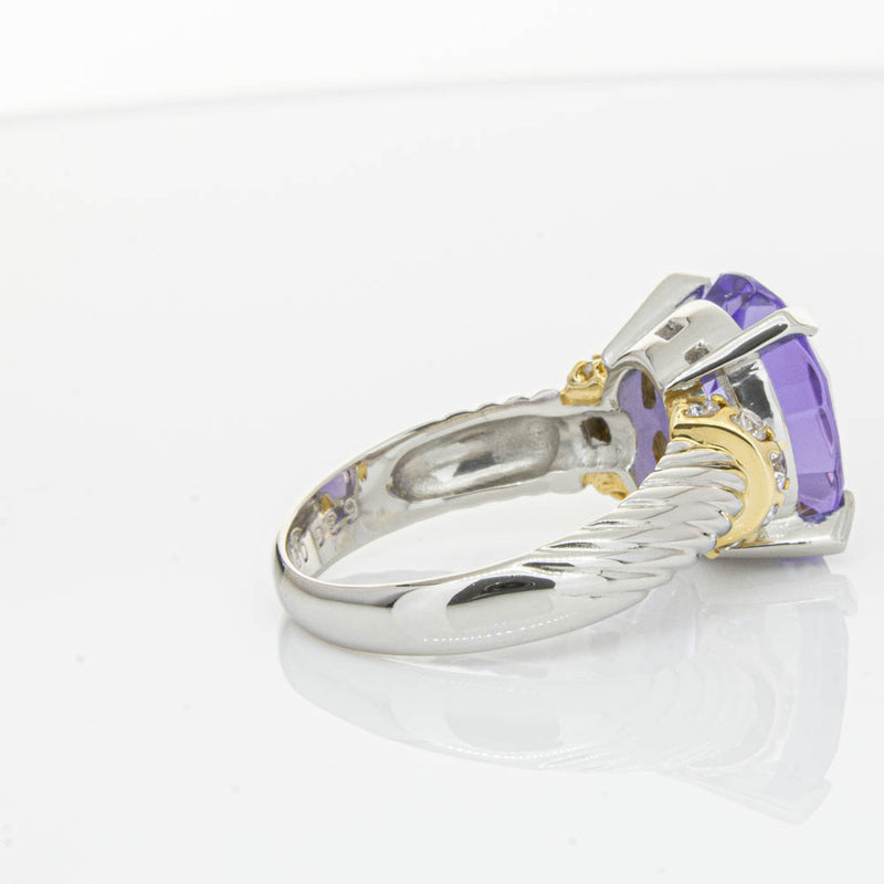 Deja Vu Platinum 5.60ct Tanzanite & Diamond Ring-Ring-Walker & Hall