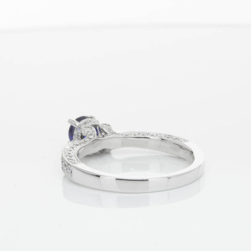 18ct White Gold Sapphire & Diamond Ring-Ring-Walker & Hall