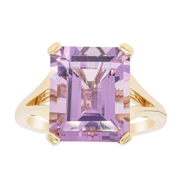14ct Yellow Gold 5.43ct Amethyst Ring - Ring - Walker & Hall