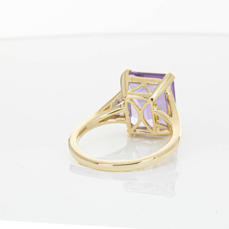 14ct Yellow Gold Amethyst Juliet Ring-Ring-Walker & Hall